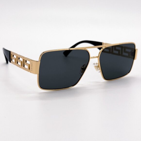 NEW VERSACE VE2290 100287 SUNGLASSES BLACK GOLD WOMEN EYEWEAR VERSACE VE2290 100 main image 10